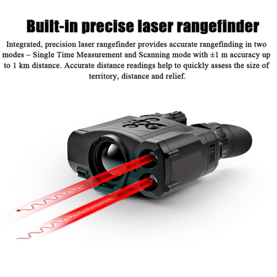 Rangefinder impermeável do laser dos binóculos dos elogios 2 LRF dos binóculos da imagiologia térmica IPX7